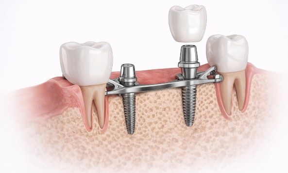 Dental bridge treatment and examination