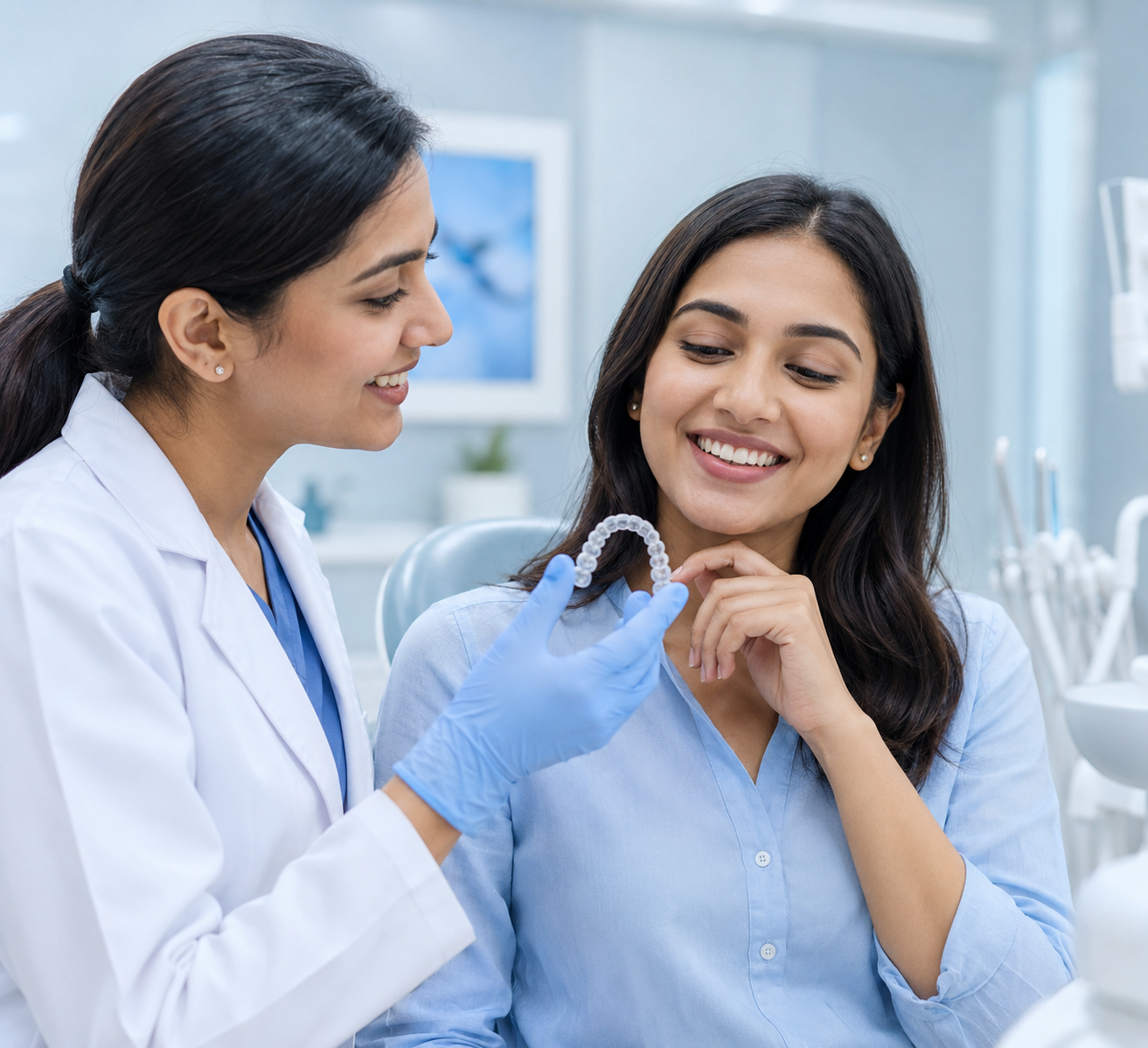 Invisible aligners and Invisalign treatment at DentoXpert Dental Clinic in Thane