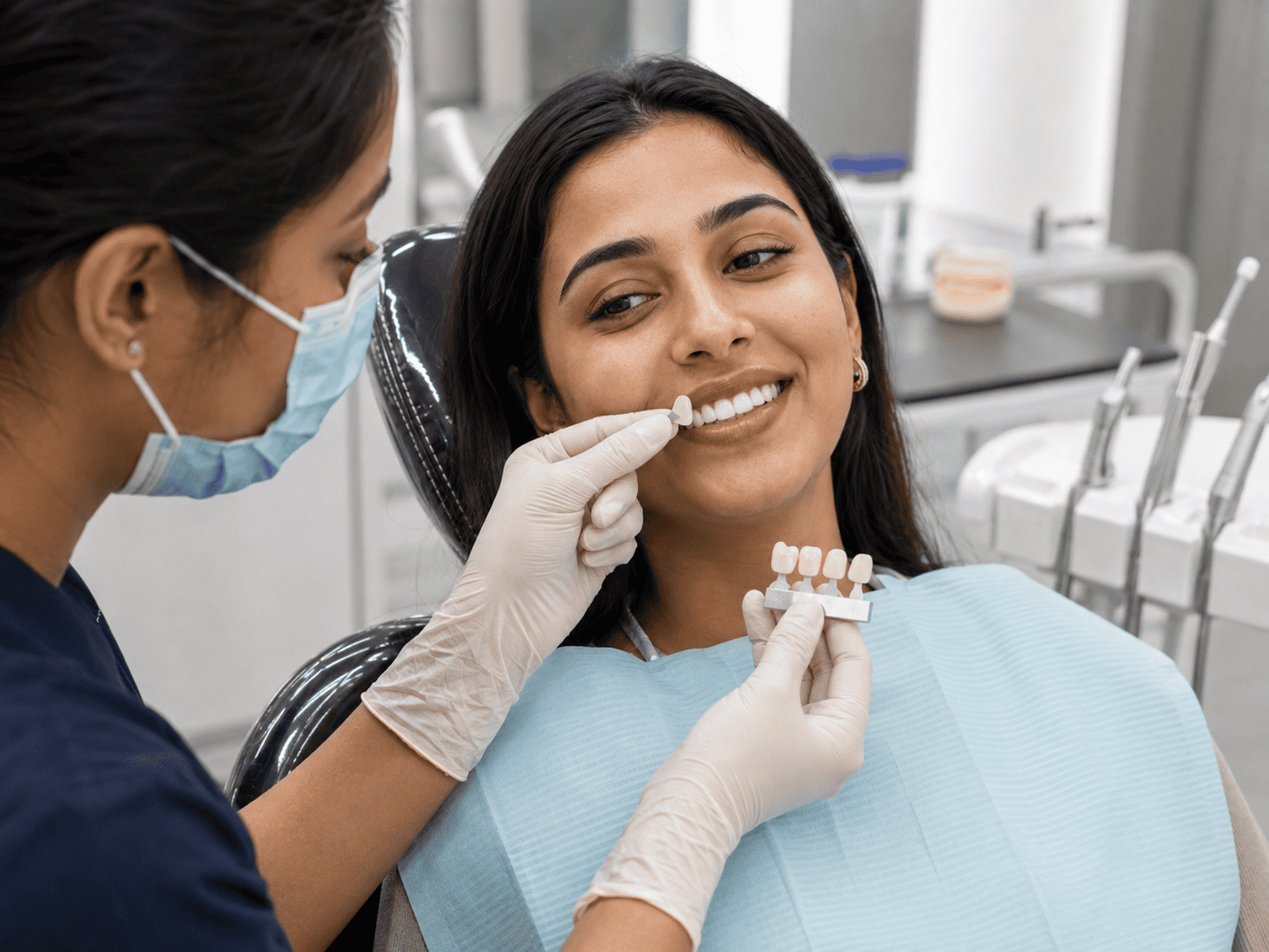 Smile designing with ceramic and composite veneers at DentoXpert Dental Clinic in Thane